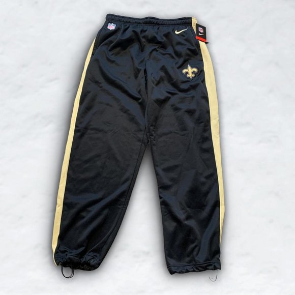 Nike New Orlean Saints Sweat Pants with Adjustable Cuffs NWT - Picture 1 of 5